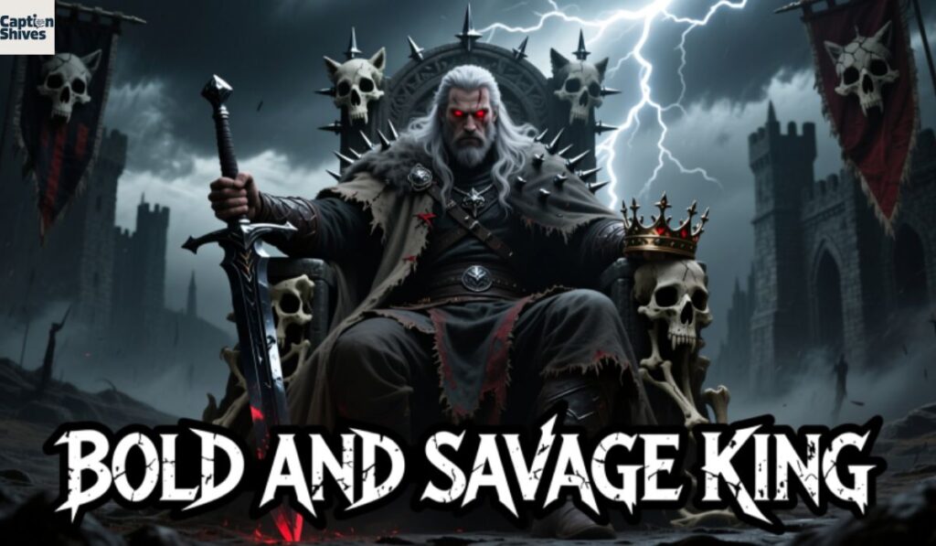 Bold and Savage King Captions
