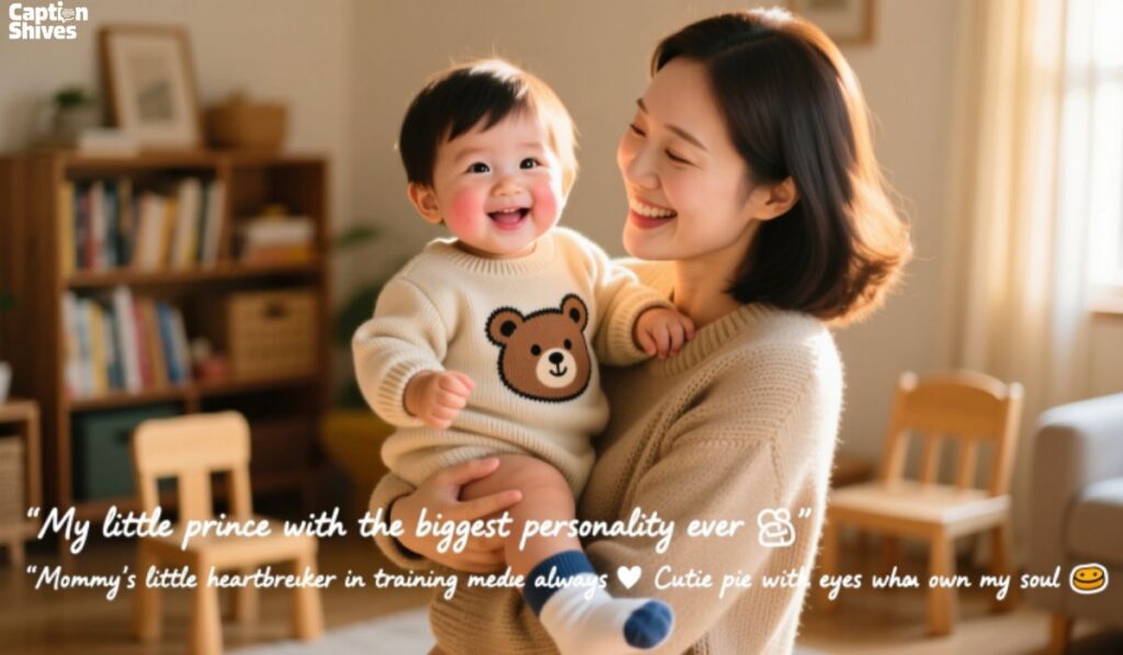 Cute Mother Son Captions