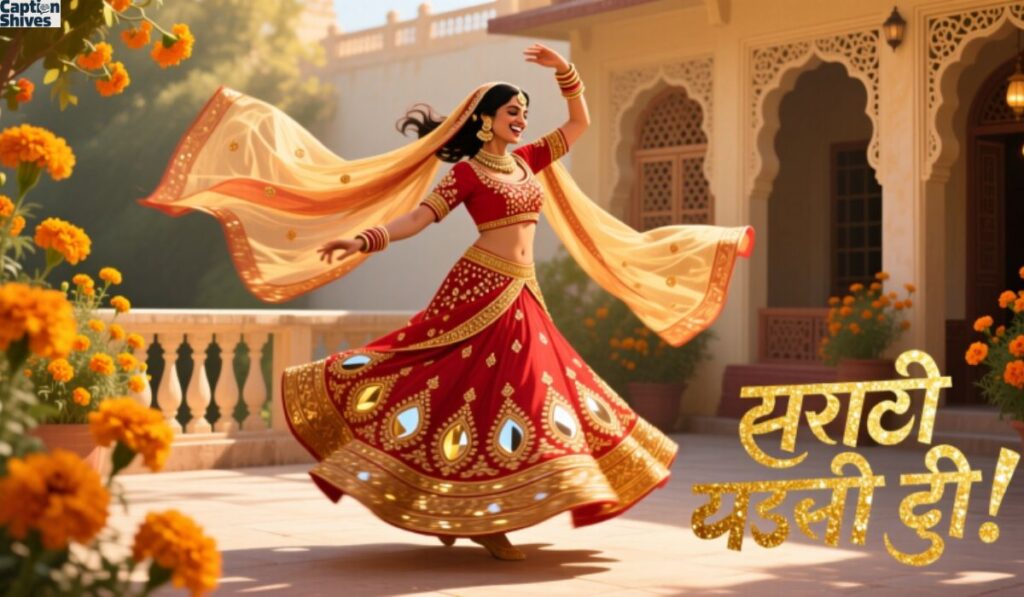 Playful Lehenga Captions For Your Dance Moves