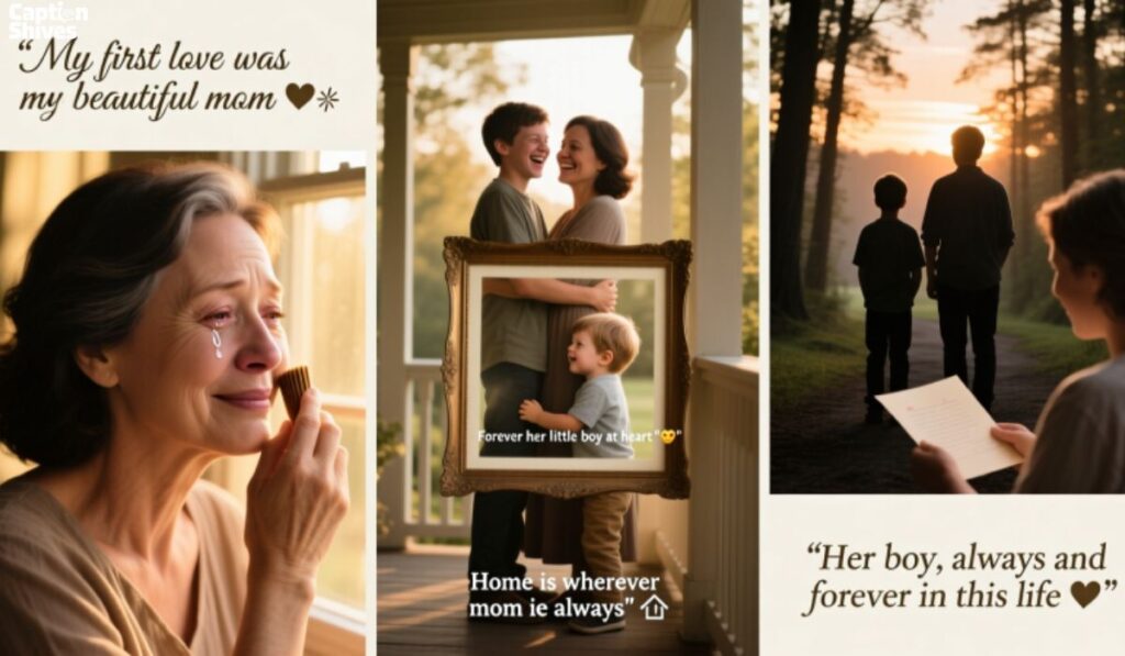 Short Mother-Son Captions