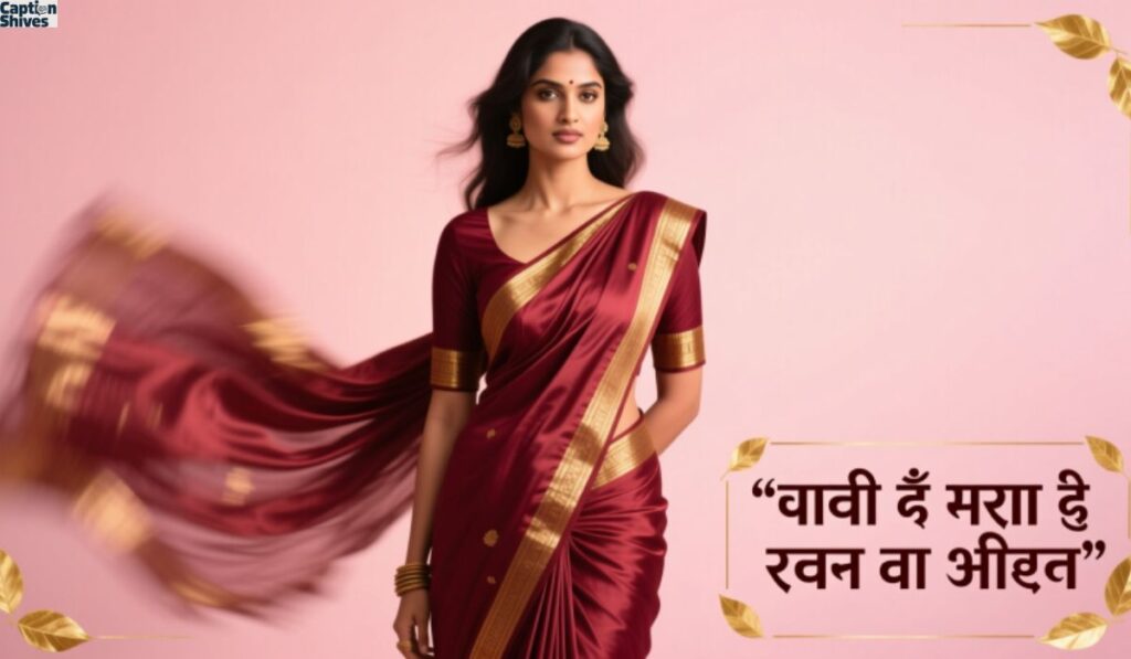 Best Saree Captions For Instagram in Hindi