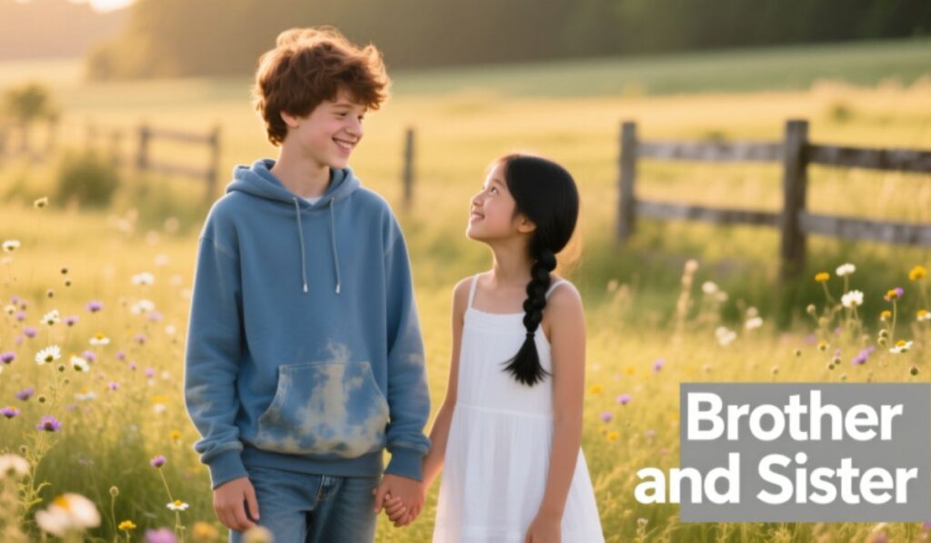 Brother and sister captions in english